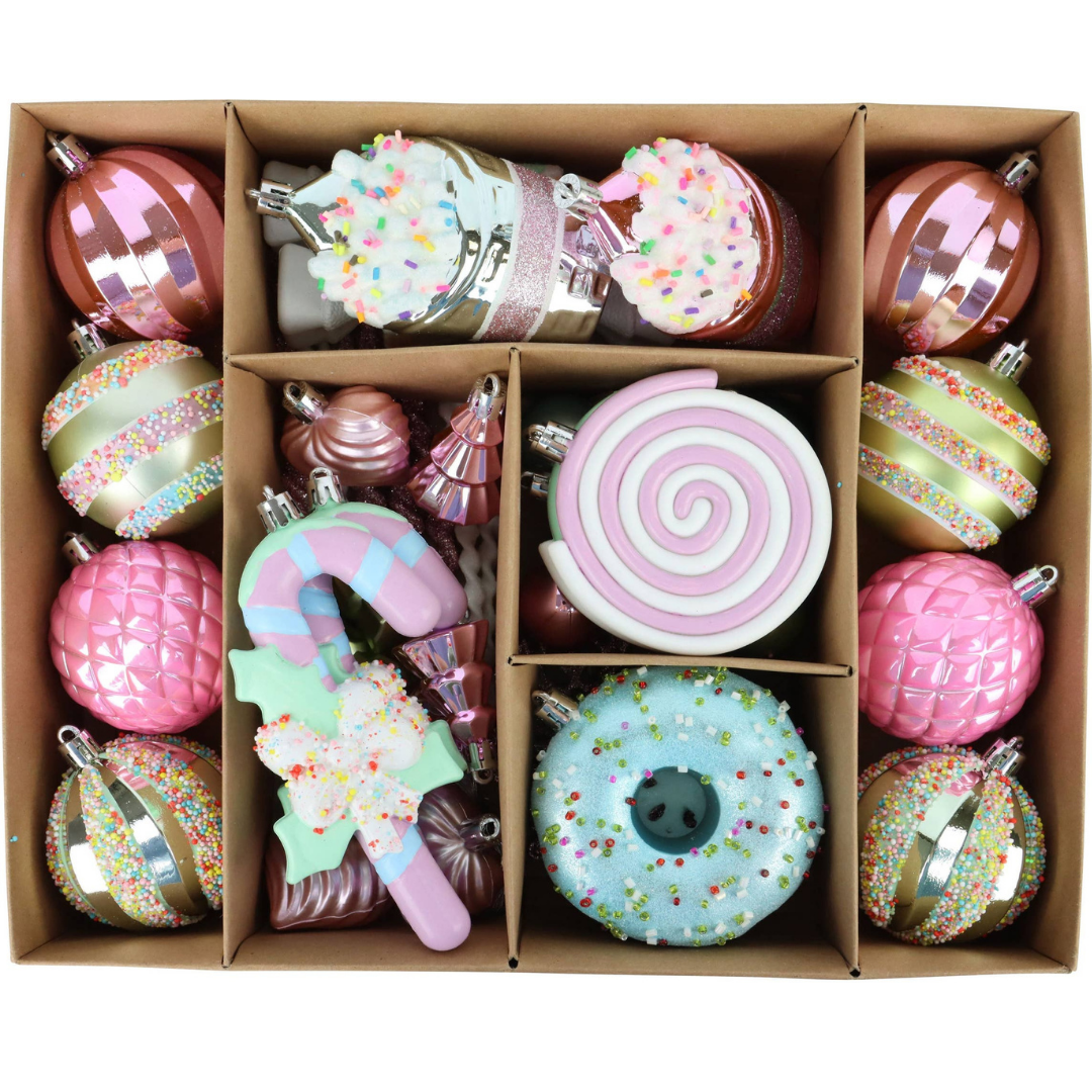 Christbaumschmuck Cosy & Candy - 48 Teile
