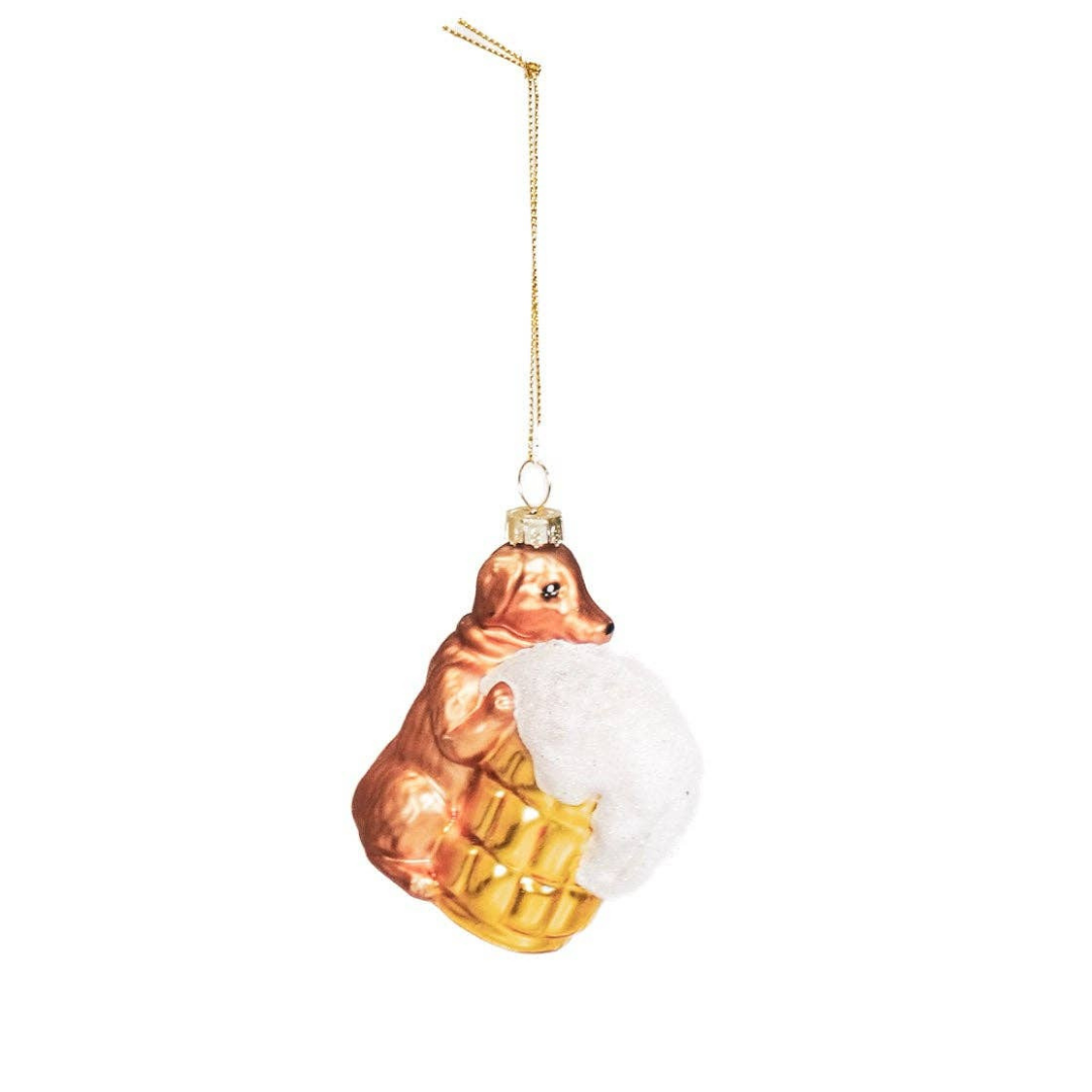 Bier-Dackel-Weihnachtsschmuck