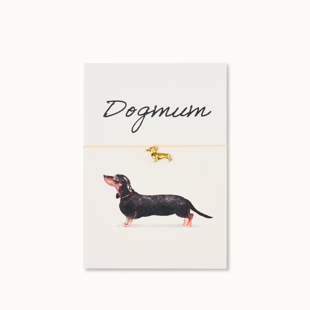 Armbandkarte: Dachshund Dark