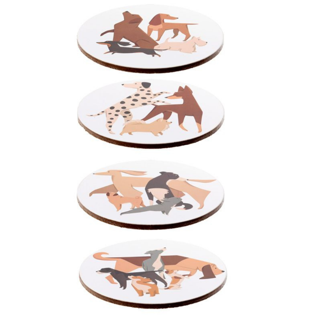 Barks Hund Untersetzer 4er Set
