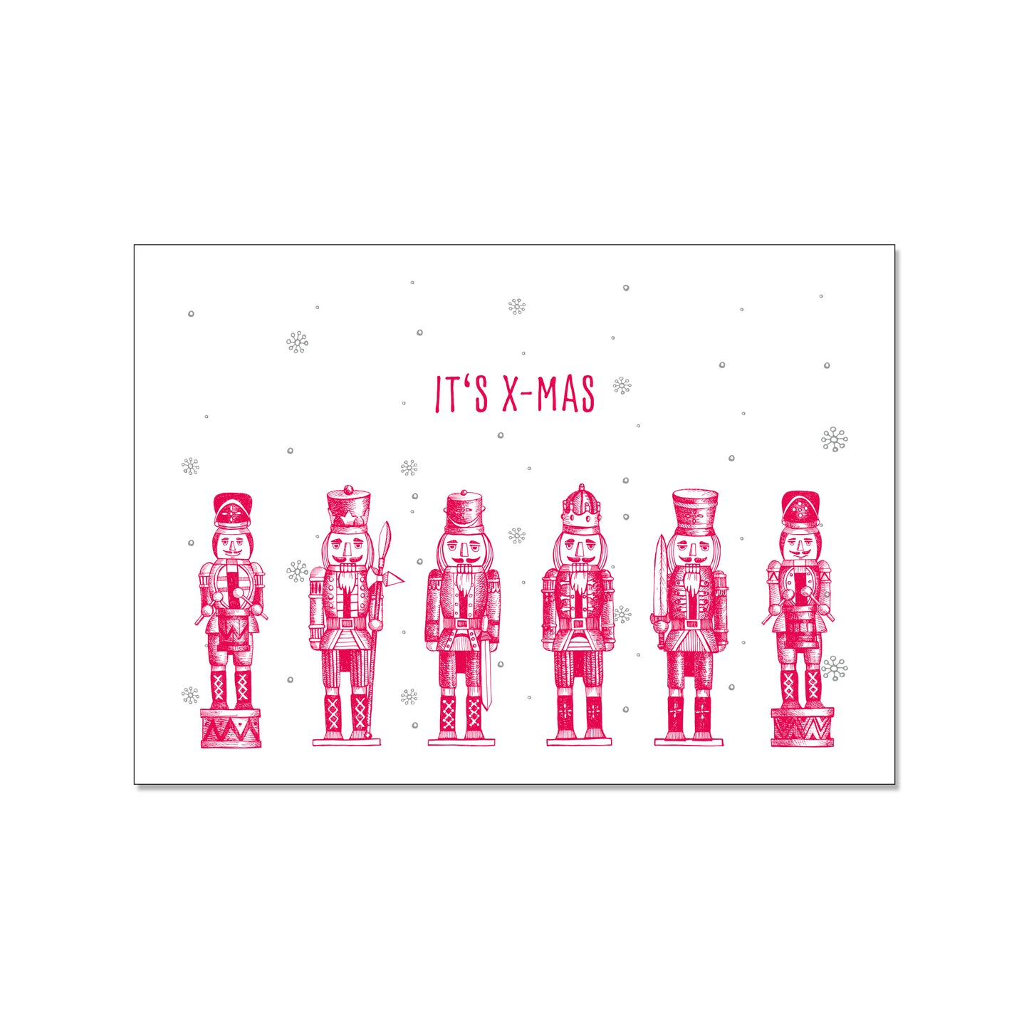 Postkarte quer, IT'S X-MAS
