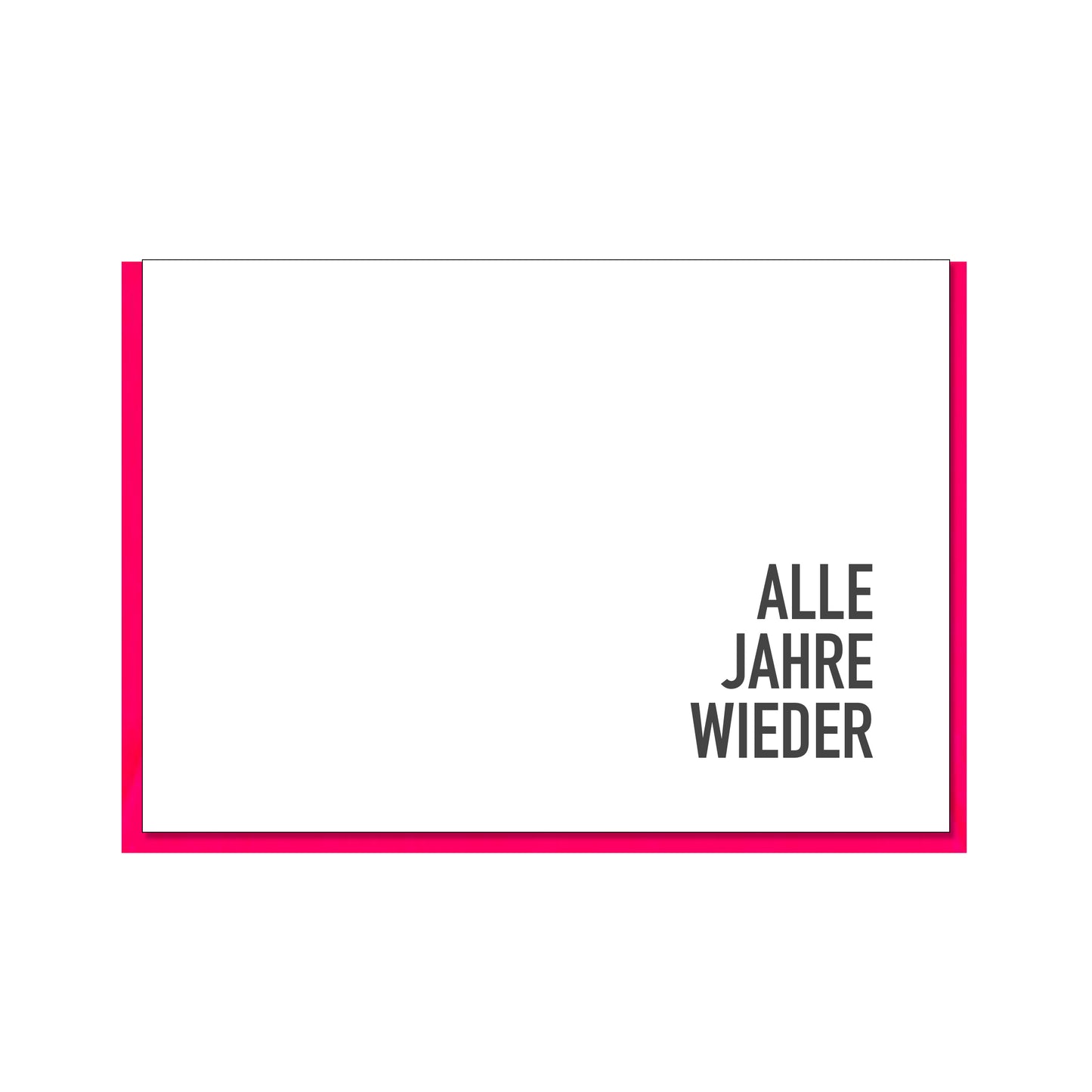 Faltkarte quer, ALLE JAHRE WIEDER
