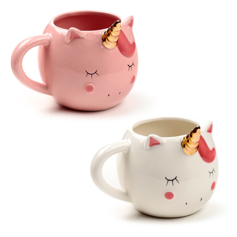 Enchanted Rainbow Einhorn geformte Tasse (rosa)