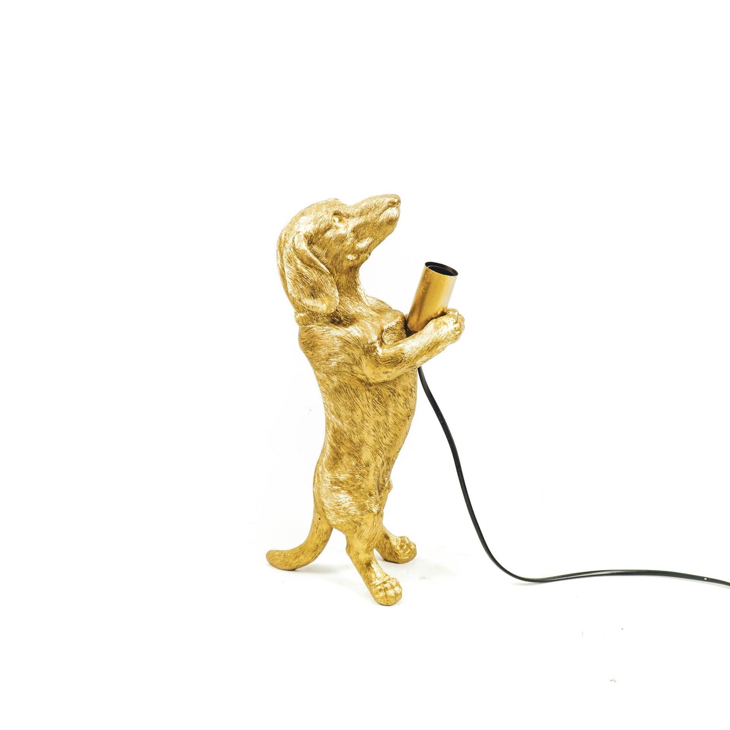 Dachshund Tischlampe Gold