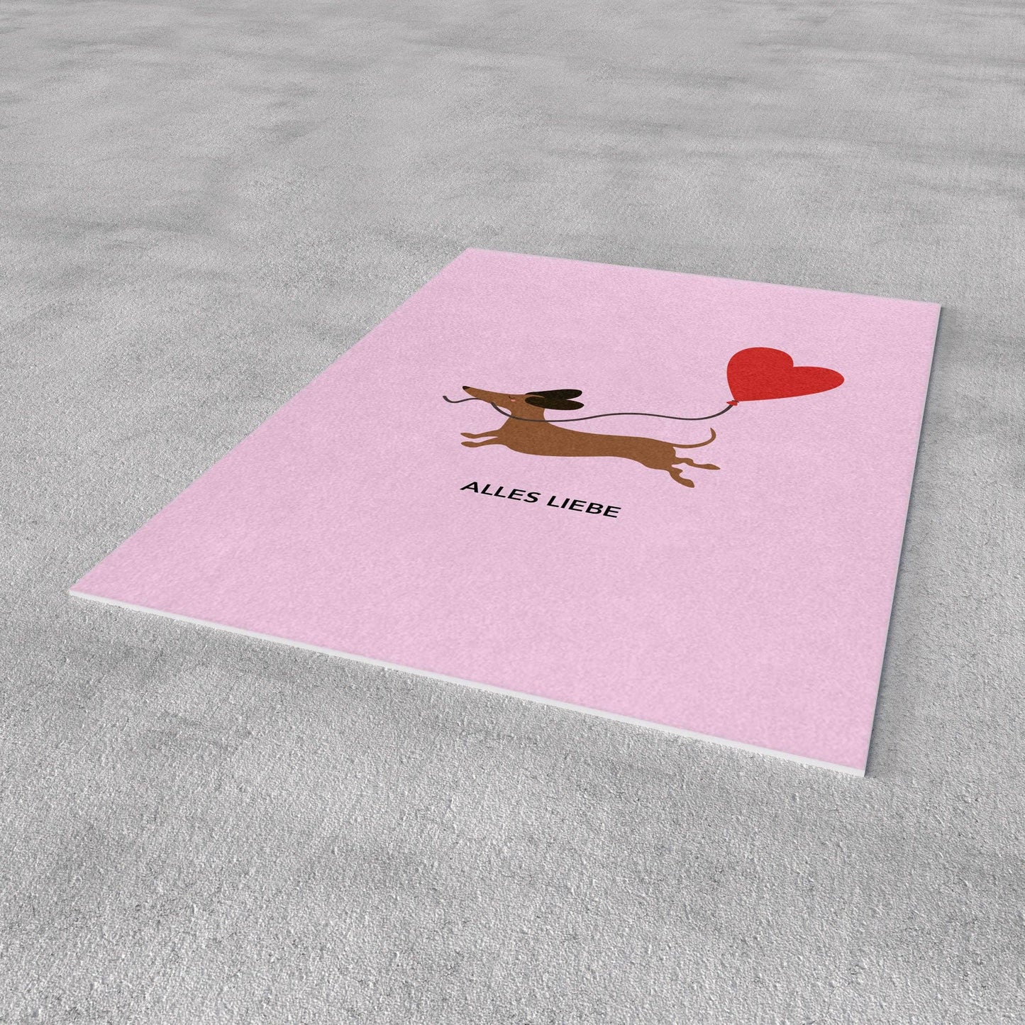 Postkarte - Dackel mit Herz - Nr. 309