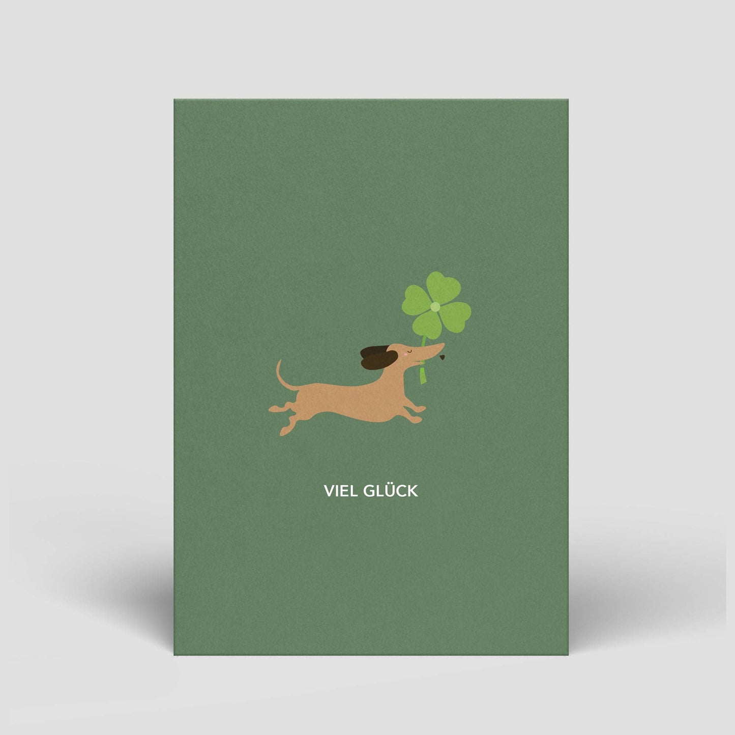 Postkarte - Dackel wünscht Glück - Nr. 307