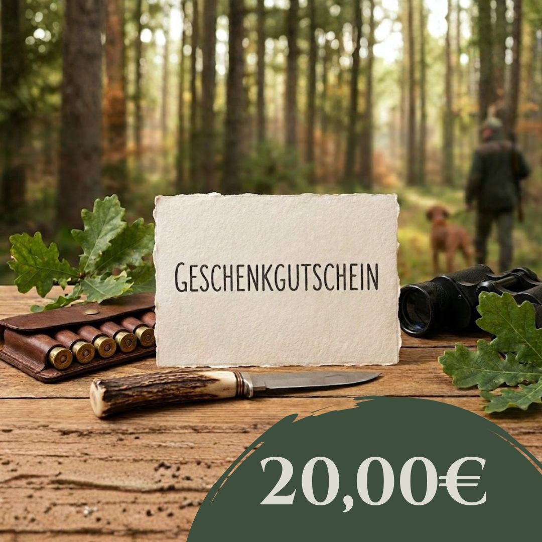 Geschenkgutschein 20€ Jagdschule Sedlmeier