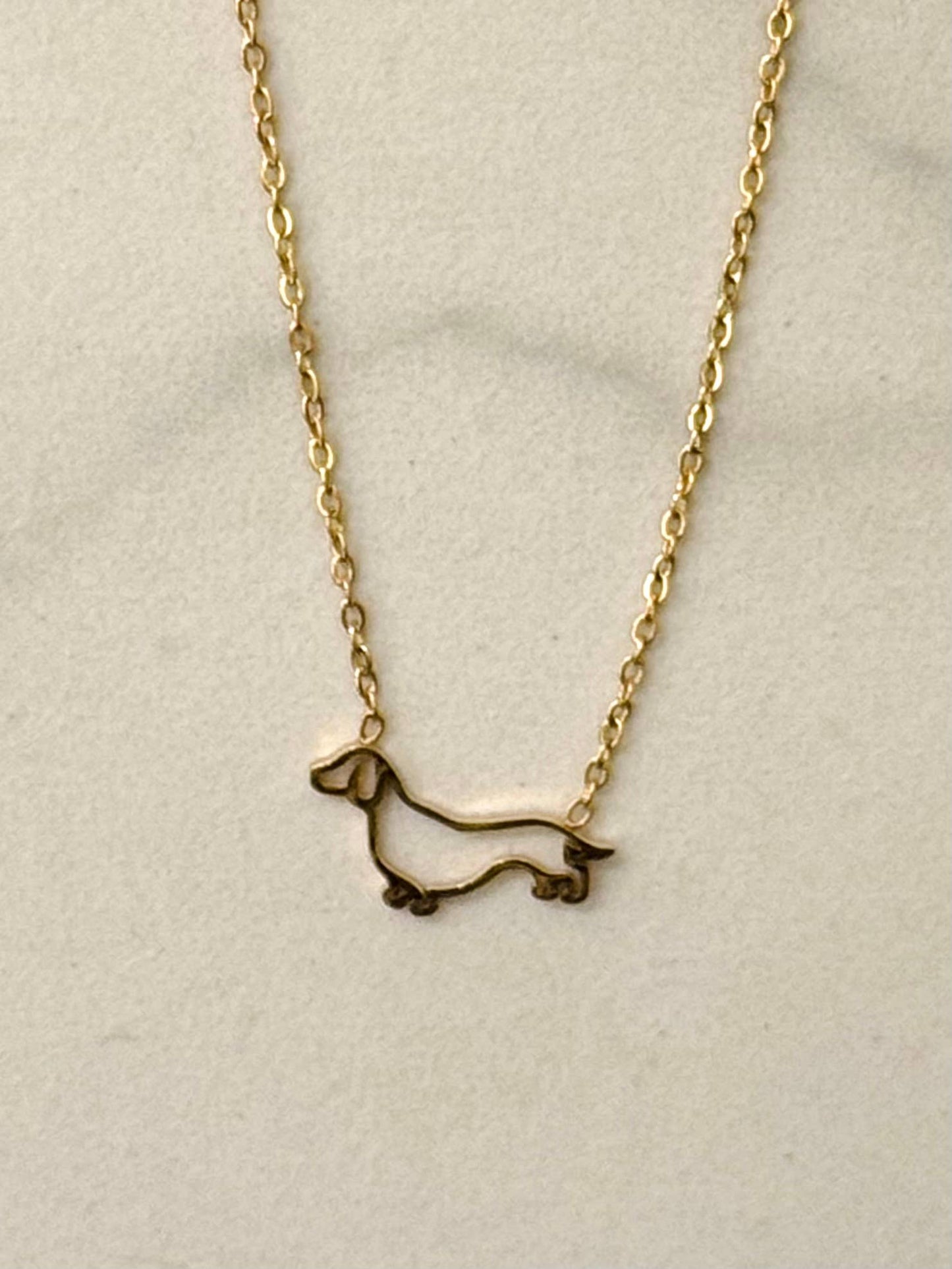 Minimaler Dackel-Halskette